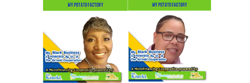 Powered By, Us! $3,500 Community Wealth Building Cohort August Payout Goes to, My Potato Factory